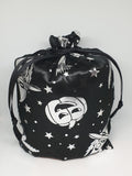 Handmade Black & Silver Colour Foil Halloween Print Trick or Treat / Gift Bag