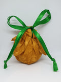 C1021 - Handmade Chocolate Orange / Bath Bomb Fabric Gift Pouch / Cover