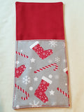 Handmade Fabric Christmas Cutlery Holder / Pouch Tableware