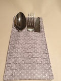 Handmade Fabric Christmas Cutlery Holder / Pouch Tableware