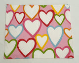 Couples Set of Handmade Valentine's / St. Dwynwen's Fabric Tableware