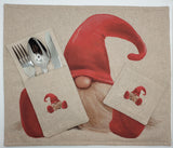 Handmade Christmas Gonk / Elf / Gnome Fabric Tableware