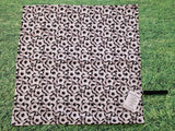 Football Print Handmade Waterproof Base Sit Mat - Great for Picnics