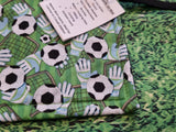 Football Pitch Print Handmade Waterproof Base Sit Mat - Great for Picnics