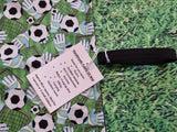 Football Pitch Print Handmade Waterproof Base Sit Mat - Great for Picnics