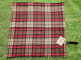 Pink Tartan Handmade Waterproof Base Sit Mat - Great for Picnics