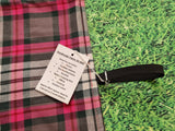 Pink Tartan Handmade Waterproof Base Sit Mat - Great for Picnics