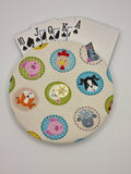 Cartoon Animal Head Print Handmade Helping Hand Playing Card Holder