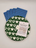 NOEL Heart Christmas Print Handmade Helping Hand Playing Card Holder