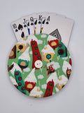 Christmas Snowy Birdhouse Print Handmade Helping Hand Playing Card Holder