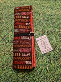 Coffee Script Print Handmade Waterproof Base Sit Mat - Great for Picnics