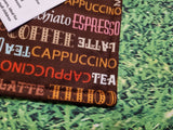 Coffee Script Print Handmade Waterproof Base Sit Mat - Great for Picnics