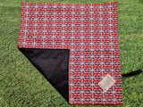 Union Jack Flag Coronation Print Handmade Waterproof Base Sit Mat - Great for Picnics