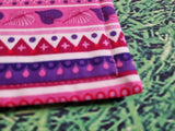 Pink & Purple Patterned Stripe Print Handmade Waterproof Base Sit Mat - Great for Picnics