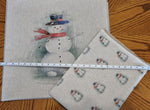 Christmas Snowman Snowperson Cotton Rich Fabric Bundle