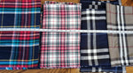 Job Lot 100% Brushed Cotton Tartan Fabric Bundle