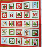 Novelty Christmas Advent Calendar Fabric Panel