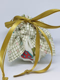 C1006 - Handmade Chocolate Orange / Bath Bomb Fabric Gift Pouch / Cover