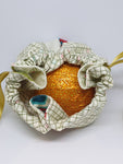 C1006 - Handmade Chocolate Orange / Bath Bomb Fabric Gift Pouch / Cover