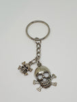 Silver Colour Skulls Keyring