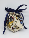 C1019 - Handmade Chocolate Orange / Bath Bomb Fabric Gift Pouch / Cover