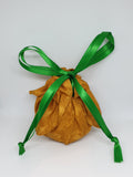 C1021 - Handmade Chocolate Orange / Bath Bomb Fabric Gift Pouch / Cover