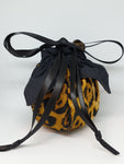 C1034 - Handmade Chocolate Orange / Bath Bomb Fabric Gift Pouch / Cover