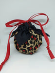 C1033 - Handmade Chocolate Orange / Bath Bomb Fabric Gift Pouch / Cover