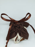 C1030 - Handmade Chocolate Orange / Bath Bomb Fabric Gift Pouch / Cover