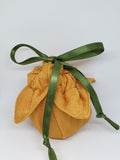 C1029 - Handmade Chocolate Orange / Bath Bomb Fabric Gift Pouch / Cover