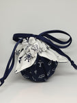 C1038 - Handmade Chocolate Orange / Bath Bomb Fabric Gift Pouch / Cover