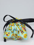 C1055 - Handmade Chocolate Orange / Bath Bomb Fabric Gift Pouch / Cover