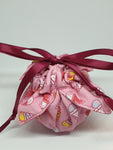 C1054 - Handmade Chocolate Orange / Bath Bomb Fabric Gift Pouch / Cover