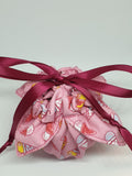 C1054 - Handmade Chocolate Orange / Bath Bomb Fabric Gift Pouch / Cover