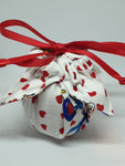 C1051 - Handmade Chocolate Orange / Bath Bomb Fabric Gift Pouch / Cover