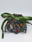 C1049 - Handmade Chocolate Orange / Bath Bomb Fabric Gift Pouch / Cover