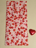 Handmade Valentine's / St. Dwynwen's Fabric Cutlery Holder / Pouch Tableware