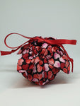 C1058 - Handmade Chocolate Orange / Bath Bomb Fabric Gift Pouch / Cover