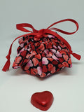 C1058 - Handmade Chocolate Orange / Bath Bomb Fabric Gift Pouch / Cover