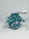 C1059 - Handmade Chocolate Orange / Bath Bomb Fabric Gift Pouch / Cover