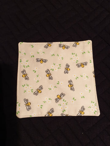 Handmade Fabric Coaster - Bee design