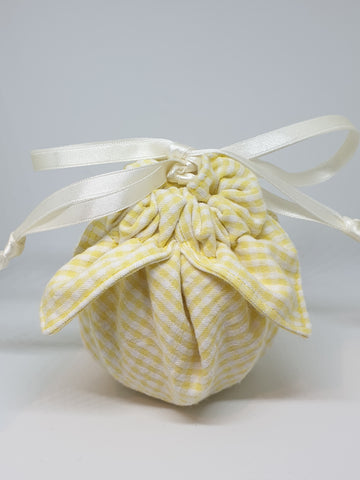 C1064 - Handmade Chocolate Orange / Bath Bomb Fabric Gift Pouch / Cover