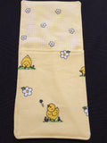 Handmade Easter Chick Fabric Cutlery Holder / Pouch Tableware