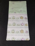 Handmade Pastel Green with Teapot Fabric Cutlery Holder / Pouch Tableware