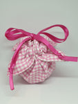 C1065 - Handmade Chocolate Orange / Bath Bomb Fabric Gift Pouch / Cover