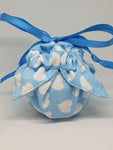 C1066 - Handmade Chocolate Orange / Bath Bomb Fabric Gift Pouch / Cover