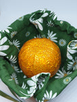 C1068 - Handmade Chocolate Orange / Bath Bomb Fabric Gift Pouch / Cover