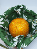 C1068 - Handmade Chocolate Orange / Bath Bomb Fabric Gift Pouch / Cover