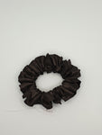 S1028 - Silky Dark Brown Handmade Fabric Hair Scrunchies