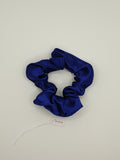 S1046 - Silky Royal Blue Handmade Fabric Hair Scrunchies